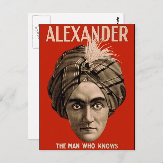 Alexander de Man die het kent Briefkaart (Voorkant / Achterkant)