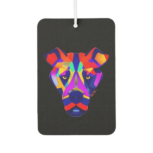 Alexander Dog zwarte auto luchtverfrisser (Voorkant)