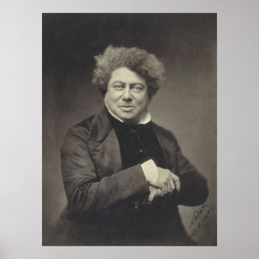 Alexander Dumas Portrait Poster (Voorkant)