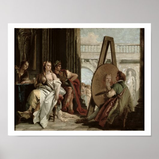Alexander en Campaspe in het huis van de schilder Poster (Voorkant)