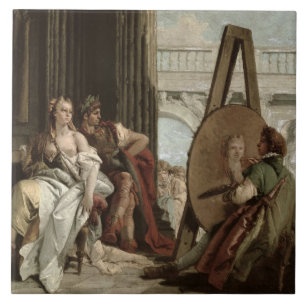 Alexander en Campaspe in het huis van de schilder Tegeltje