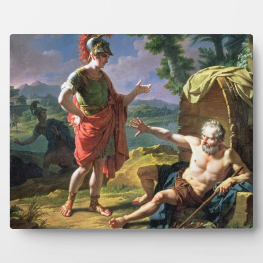 Alexander en Diogenes, 1818 (olie op canvas) Fotoplaat (Voorkant)
