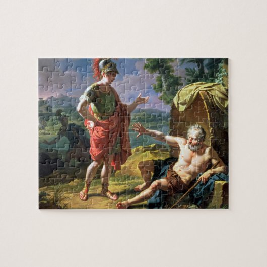 Alexander en Diogenes, 1818 (olie op canvas) Legpuzzel (Horizontaal)
