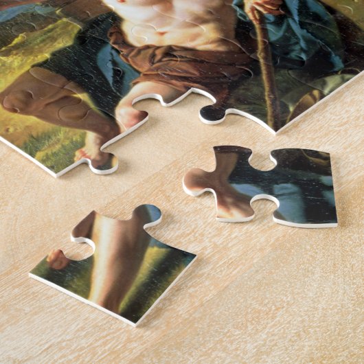Alexander en Diogenes, 1818 (olie op canvas) Legpuzzel (Zijkant)