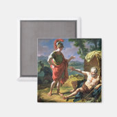 Alexander en Diogenes, 1818 (olie op canvas) Magneet (Voorkant / Achterkant)