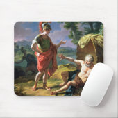 Alexander en Diogenes, 1818 (olie op canvas) Muismat (Met muis)