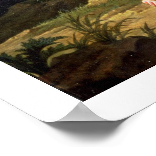 Alexander en Diogenes, 1818 (olie op canvas) Poster (Hoek)