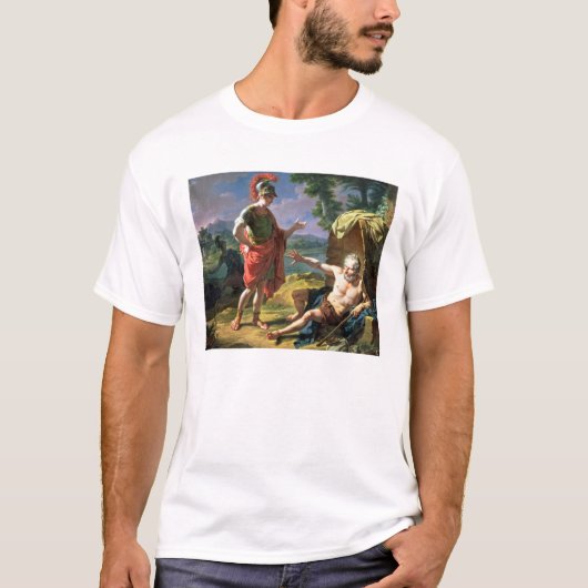 Alexander en Diogenes, 1818 (olie op canvas) T-shirt (Voorkant)