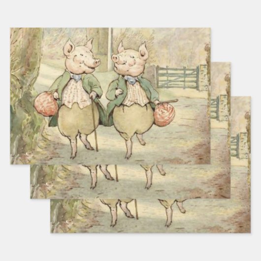 Alexander en Pigling Bland van Beatrix Potter Inpakpapier Vel (Set)
