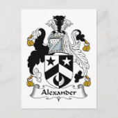 Alexander Family Crest Briefkaart (Voorkant)
