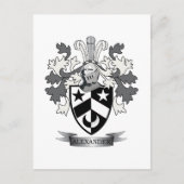 Alexander Family Crest Coat of Arms Briefkaart (Voorkant)