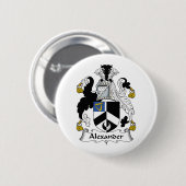 Alexander Family Crest Ronde Button 5,7 Cm (Voorkant /achterkant)