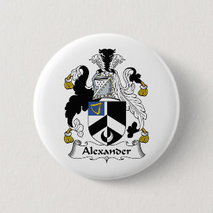 Alexander Family Crest Ronde Button 5,7 Cm