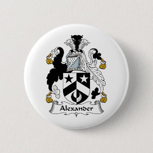 Alexander Family Crest Ronde Button 5,7 Cm