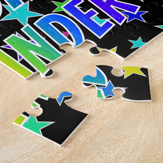 "ALEXANDER" First Name, Fun "HAPPY BIRTHDAY" Legpuzzel (Zijkant)