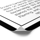 Alexander Fleming Poster (Hoek)