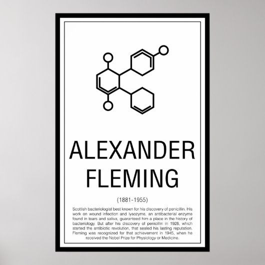 Alexander Fleming Poster (Voorkant)