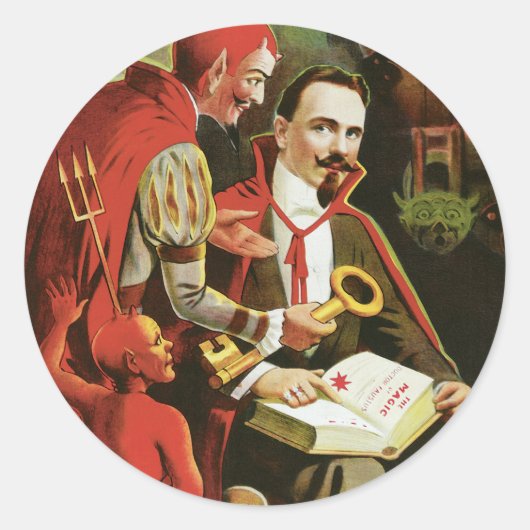 Alexander Fredrik Magic Poster Ronde Sticker (Voorkant)