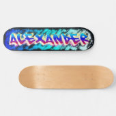 ALEXANDER Gepersonaliseerd Graffiti Skateboard (Horizontaal)
