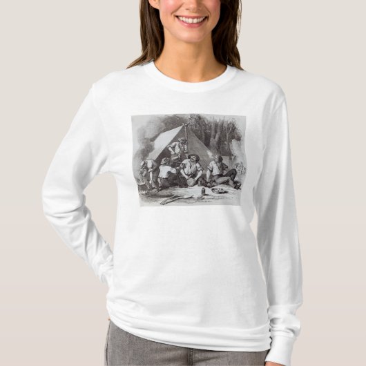 Alexander gold-diggers op de avond-rommel t-shirt (Voorkant)