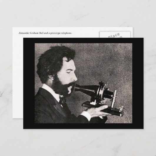 Alexander Graham Bell Briefkaart (Voorkant / Achterkant)