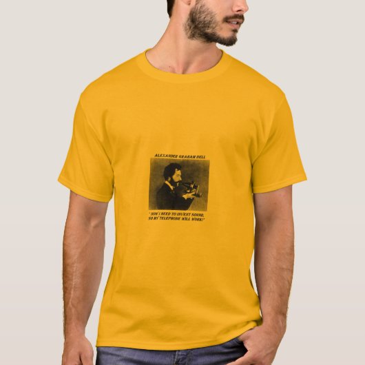 Alexander Graham Bell Funny T-shirt (Voorkant)