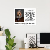 Alexander Graham Bell kan ideeën niet traag afdwin Poster (Thuiskantoor)