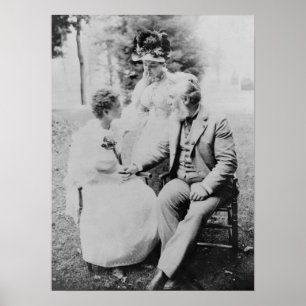 Alexander Graham Bell met Helen Keller Poster