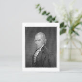 Alexander Hamilton (1757-1804), gegraveerd door Jo Briefkaart (Staand voorkant)
