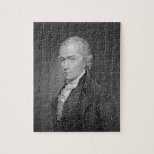 Alexander Hamilton (1757-1804), gegraveerd door Jo Legpuzzel
