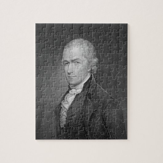 Alexander Hamilton (1757-1804), gegraveerd door Jo Legpuzzel (Verticaal)