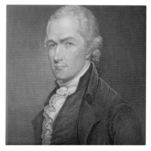 Alexander Hamilton (1757-1804), gegraveerd door Jo Tegeltje (Voorkant)