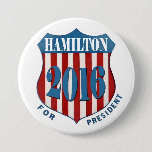 Alexander Hamilton 2016 Ronde Button 7,6 Cm (Voorkant)
