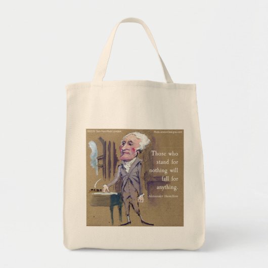 Alexander Hamilton Boodschaptotas (Milieuvriendeli Tote Bag (Voorkant)