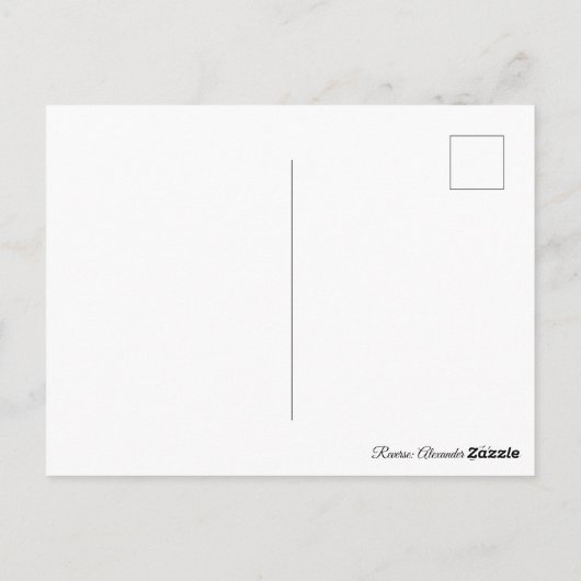 Alexander Hamilton Briefkaart (Achterkant)