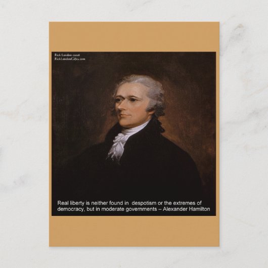 Alexander Hamilton Cadeaus Briefkaart (Voorkant)