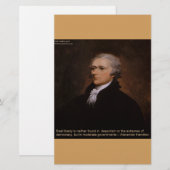 Alexander Hamilton Cadeaus Briefpapier (Voorkant / Achterkant)