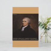 Alexander Hamilton Cadeaus Briefpapier (Staand voorkant)