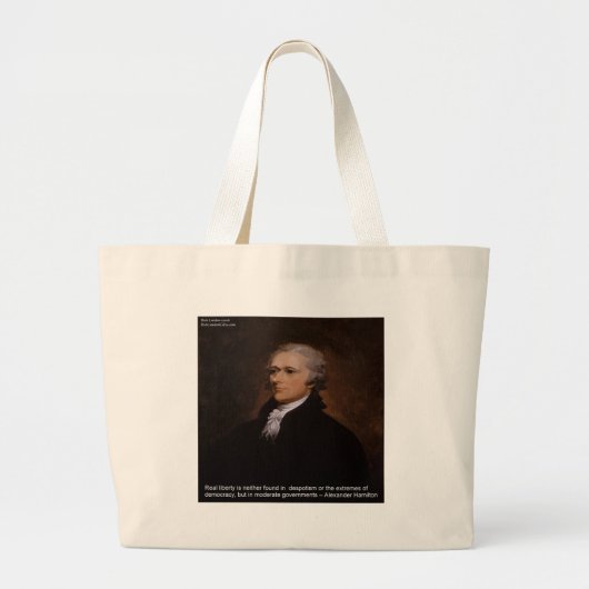 Alexander Hamilton Cadeaus Grote Tote Bag (Voorkant)