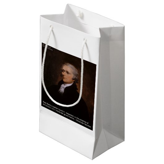 Alexander Hamilton Cadeaus Klein Cadeauzakje (Voorkant Gekanteld)