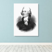 Alexander Hamilton Canvas Afdruk (Insitu (Houten vloer))