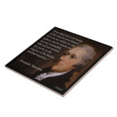 Alexander Hamilton Ceramic Tegel Tegeltje (Zijkant)