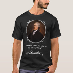 Alexander Hamilton citaat - Hamilton handtekening T-shirt