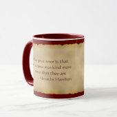 Alexander Hamilton Coffee Mok (Voorkant links)