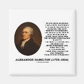 Alexander Hamilton Democracy Experience Tyranny Magneet (Voorkant)
