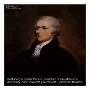 Alexander Hamilton "Echte Vrijheid" Poster