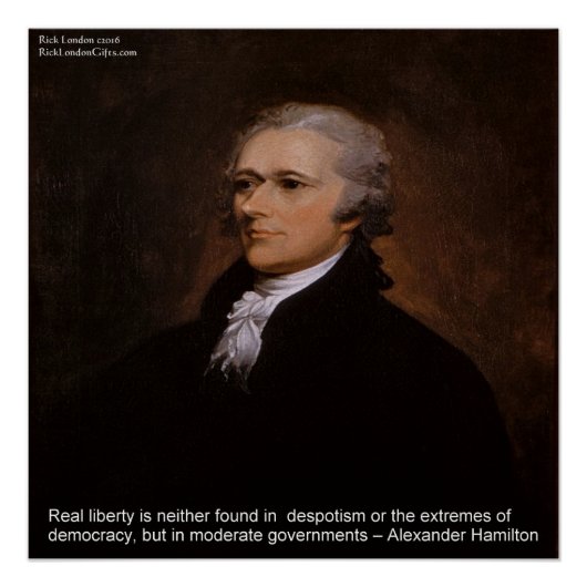 Alexander Hamilton "Echte Vrijheid" Poster (Voorkant)