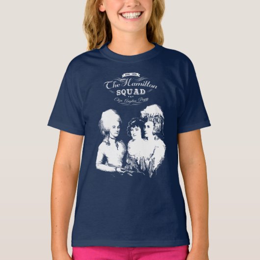 Alexander Hamilton. Eliza, Angelica, Peggy. T-shirt (Voorkant)