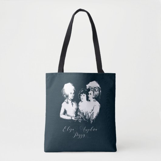 Alexander Hamilton. Eliza, Angelica, Peggy. Tote Bag (Voorkant)