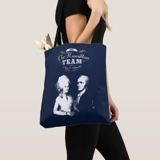 Alexander Hamilton, Eliza. Geschiedenisgeschenken. Tote Bag (Dichtbij)